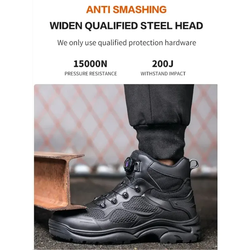 Men's Safety Work Boots Steel Toe - Image 5