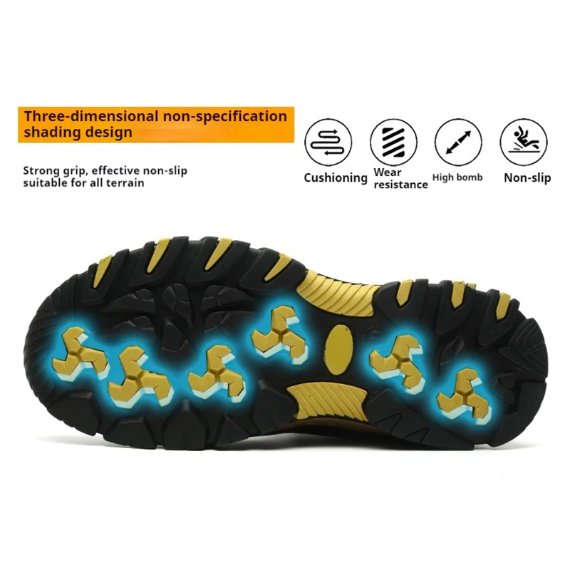 Widen Safety Boots Men Work Indestructible Shoes - Image 3