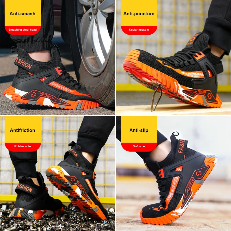 High Top Man Boots Safety Protective Shoes - Image 6