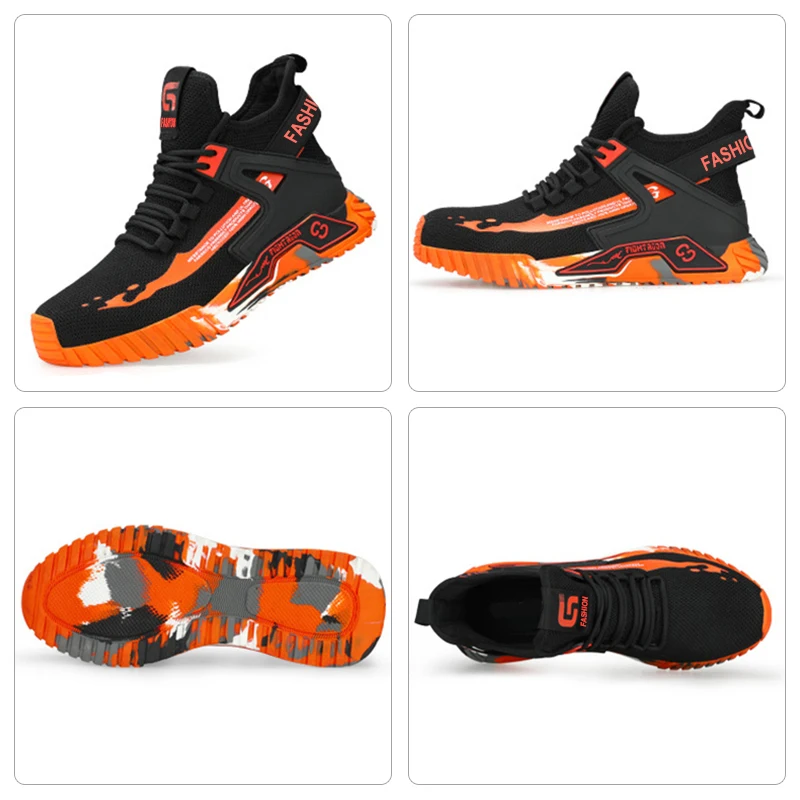 High Top Man Boots Safety Protective Shoes - Image 5