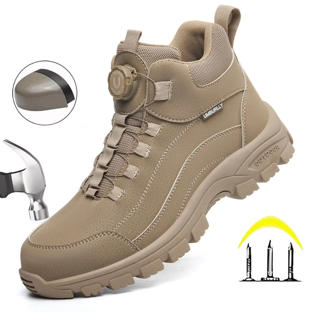 Men's Safety Work Boots Steel Toe
