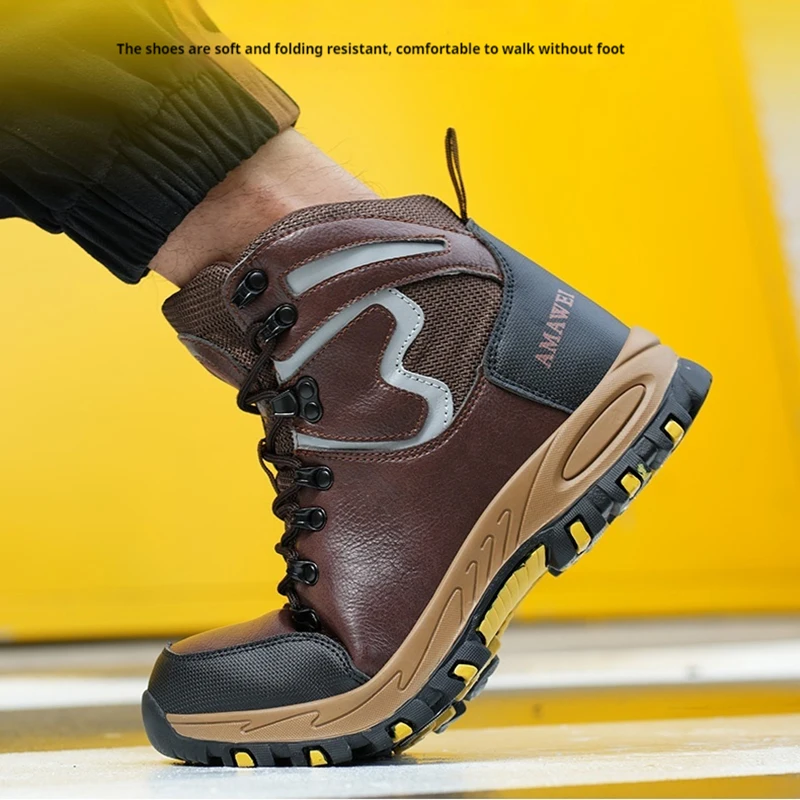 Widen Safety Boots Men Work Indestructible Shoes - Image 4